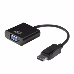 ACT AC7515, 0,15 m, DisplayPort, VGA (D-Sub), Mâle, Femelle, Droit