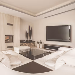 ACT AC8351 support pour téléviseur 55" Noir