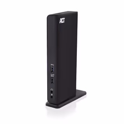 ACT AC7049, Avec fil, USB 3.2 Gen 1 (3.1 Gen 1) Type-C, 10,100,1000 Mbit/s, Noir, 2560 x 1440 pixels, CC