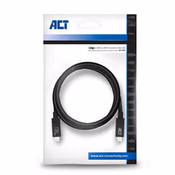 ACT AC7451 câble USB 0,8 m USB4 Gen 3x2 USB C Noir