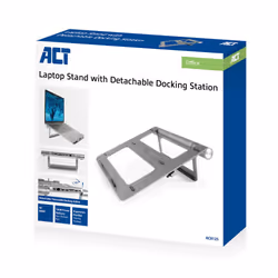 ACT AC8125 Support de livres Supports de Laptop Gris 15.6"