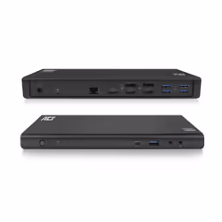ACT AC7048, Avec fil, USB 3.2 Gen 1 (3.1 Gen 1) Type-C, 100 W, 10,100,1000 Mbit/s, Noir, 4K Ultra HD