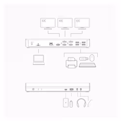ACT AC7048 station d'accueil Avec fil USB 3.2 Gen 1 (3.1 Gen 1) Type-C Noir