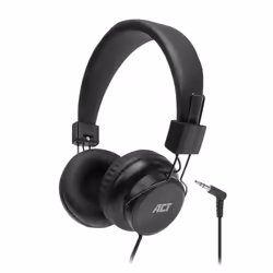 ACT AC9300, Avec fil, Musique, 20 - 20000 Hz, Écouteurs, Noir