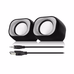 Eminent EM3513, 2.0 canaux, 6 W, PC/ordinateur portable, Noir, 1 m, 3 W