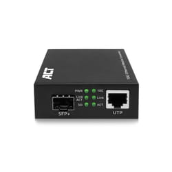 ACT AC4455 convertisseur de support réseau 10000 Mbit/s Multimode, Monomode Noir