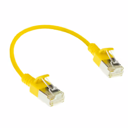 ACT DC7830 câble de réseau Jaune 0,15 m Cat6a U/FTP (STP)