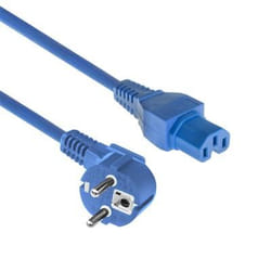 ACT AK5317 câble électrique Bleu 2 m CEE7/7 Coupleur C15