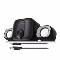 Eminent EM3515, 2.1 canaux, 11 W, PC/ordinateur portable, Noir, 1 m, 3 W