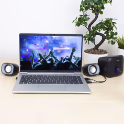 Eminent EM3515 set d'enceintes 11 W PC/ordinateur portable Noir 2.1 canaux 3 W