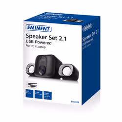 Eminent EM3515 set d'enceintes 11 W PC/ordinateur portable Noir 2.1 canaux 3 W - Vue supplémentaire 4