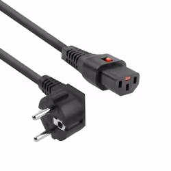 ACT AK5323, 2 m, CEE7/7, Coupleur C13, H05VV-F, 250 V, 10 A
