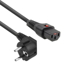 ACT AK5323 câble électrique Noir 2 m CEE7/7 Coupleur C13