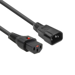 ACT AK5328 câble électrique Noir 2 m Coupleur C13 Coupleur C14