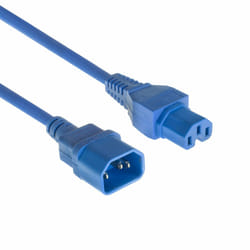 ACT AK5338 câble électrique Bleu 5 m Coupleur C14 Coupleur C15
