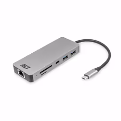 ACT AC7092, HDMI, RJ-45, USB 3.2 Gen 1 (3.1 Gen 1) Type-A, USB 3.2 Gen 1 (3.1 Gen 1) Type-C, MicroSD (TransFlash), SD, 4096 x ...