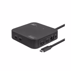 ACT AC7150, Avec fil, USB 3.2 Gen 2 (3.1 Gen 2) Type-C, 85 W, 10,100,1000 Mbit/s, Noir, 4K Ultra HD
