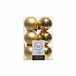 Présentation : Un Lot de 12 boules EDM - esprit de Noël - Doré - 71869 , un indispensable pour décorer votre sapin de Noël !  ...
