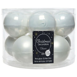Kaemingk - Boules de Noël en Verre Diam 6 cm Lot de 10