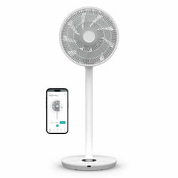 Duux Whisper Flex 2 – Ventilateur intelligent 13 dB mode nuit minuterie 2W éco 54–92 cm app & télécommande – Blanc