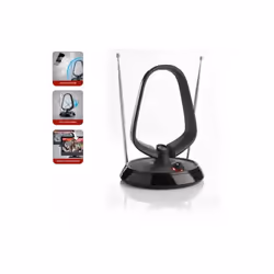 Antenne TV TNT HD UHF VHF FM Intérieur Amplifiée ONE FOR ALL SV9143 - Gain 42 dB, Compatible DVB-T, Filtre 4G integré, Cable  ...