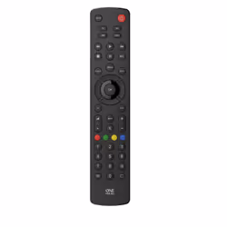 One For All Basic Contour 4, TV, Boitier décodeur TV, DVD/Blu-ray, Barre de son, IR Wireless, Appuyez sur les boutons, Noir