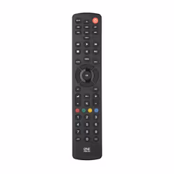 One For All Basic Contour 8, TV, Boitier décodeur TV, DVD/Blu-ray, Barre de son, IR Wireless, Appuyez sur les boutons, Noir