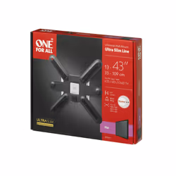 One For All WM 6211 support pour téléviseur 43" Noir, Blanc
