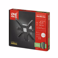 One For All WM 6221 support pour téléviseur 43" Noir, Blanc