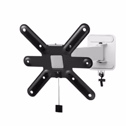 One For All 43\" TV Wandhalterung Slim TURN 90, 33 cm (13"), 109,2 cm (43"), 75 x 75 mm, 200 x 200 mm, 0 - 15°, Noir, Gris, A ...