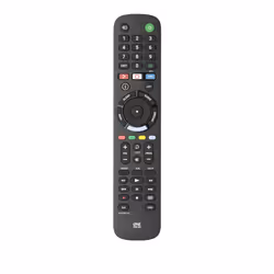One For All TV Replacement Remotes URC 4912, TV, IR Wireless, Appuyez sur les boutons, Noir