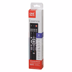 One For All Essence Basic 8 télécommande IR Wireless Acoustique, DVD/Blu-ray, console de jeux, Barre de son, TV Appuyez sur les boutons