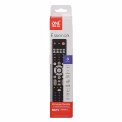 One For All Essence Basic 8 télécommande IR Wireless Acoustique, DVD/Blu-ray, console de jeux, Barre de son, TV Appuyez sur les boutons
