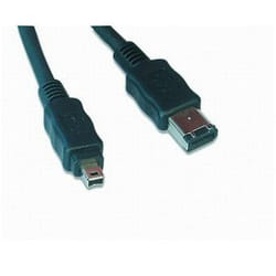 Gembird FWP-64-10 câble firewire 3 m 4-p 6-p Noir
