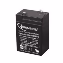 Gembird BAT-6V4.5AH, 6 V, Noir, 4,5 Ah, 860 g, 70 mm, 100 mm