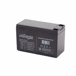 Gembird BAT-12V7.5AH, 12 V, 1 pièce(s), Noir, 7500 mAh, 2,8 kg, 151 mm