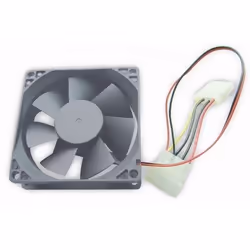 Gembird FANCASE-4, Ventilateur, 8 cm, Gris