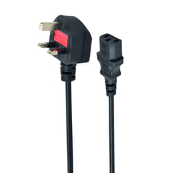 Gembird PC-187 câble électrique Noir 1,8 m Coupleur C13 3 broches