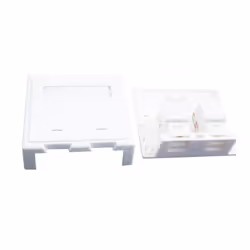 Gembird NCAC-SMB2 boitier de prise de courant Blanc