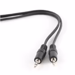 Gembird 10m, 3.5mm/3.5mm, M/M, 3,5mm, Mâle, 3,5mm, Mâle, 10 m, Noir