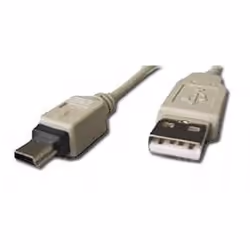 Gembird CC-USB2-AM5P-6, 1,8 m, USB A, Mini-USB B, USB 2.0, Mâle/Mâle, Blanc