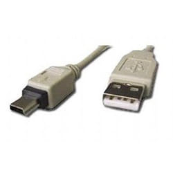 Gembird CC-USB2-AM5P-6 câble USB 1,8 m USB 2.0 USB A Mini-USB B Blanc