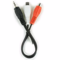 Gembird CCA-406 câble audio 0,2 m 3,5mm 2 x RCA Noir, Rouge, Blanc
