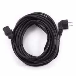 Gembird PC-186-VDE-10M câble électrique Noir CEE7/4 Coupleur C14