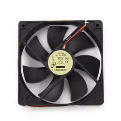 Gembird FANCASE3, Ventilateur, 12 cm, 2500 tr/min, 25 dB, Noir