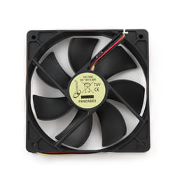 Gembird FANCASE3 système de refroidissement d’ordinateur Boitier PC Ventilateur 12 cm Noir