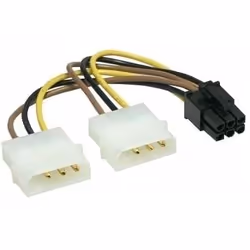 Gembird CC-PSU-6, Molex (4-pin), PCI-E (6-pin), Mâle, Femelle