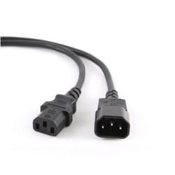 Gembird PC-189-VDE-5M câble électrique Noir Coupleur C14