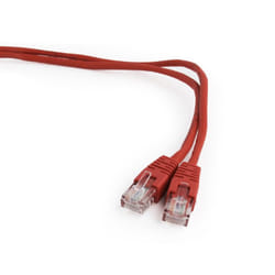 Gembird PP12-1M/R câble de réseau Rouge Cat5e U/UTP (UTP)