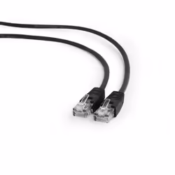 Gembird PP12-1M/BK, 1 m, Cat5e, U/UTP (UTP), RJ-45, RJ-45